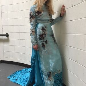 Halloween dress- Burned skin effect